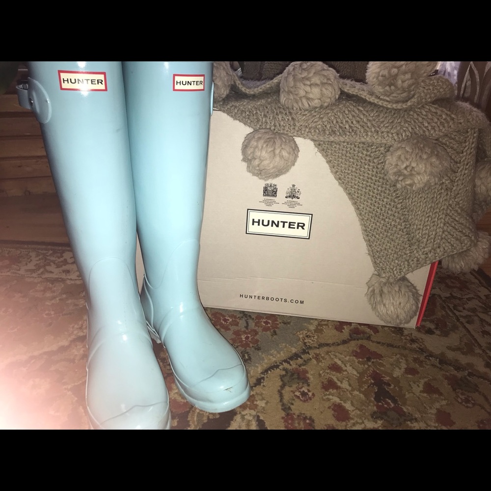 Pale Mint Hunter Boots